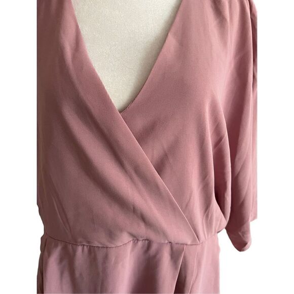 DO+BE Mauve V-Neck Dress - Women’s XL NEW - Picture 2 of 9